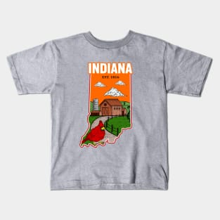 Indiana and vintage Kids T-Shirt